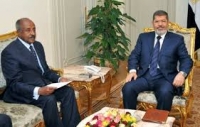 Mr Osman Saleh (Foreign Minister) with Egyptian former president