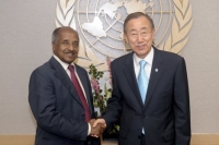 Mr Osman Salih - Eritrean Foreign Minister with UN Secretary 